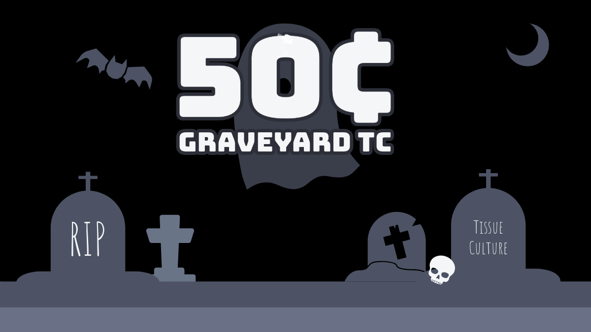 50 Cent Graveyard TC over a stylized graveyard