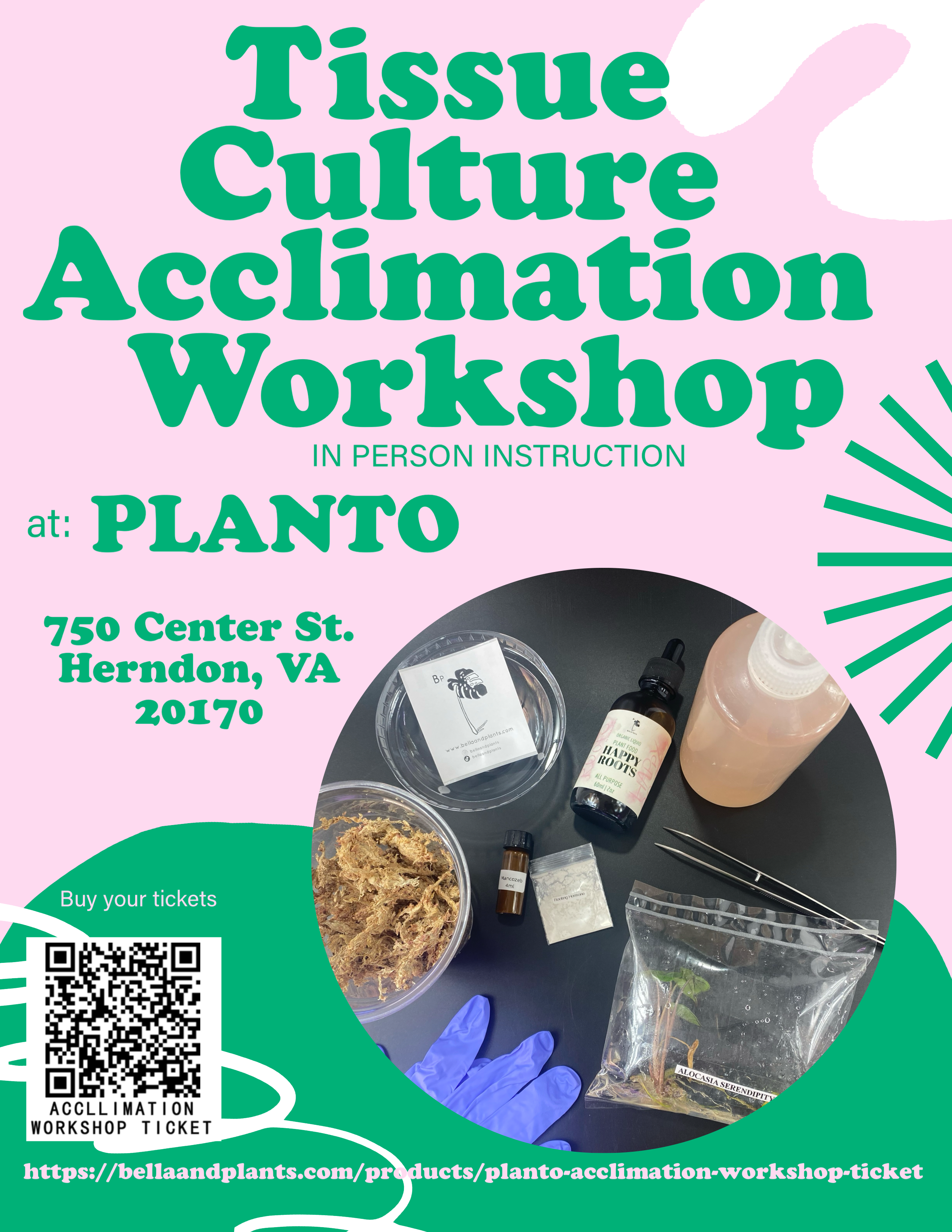 Planto Acclimation Workshop Ticket April 27, 2024